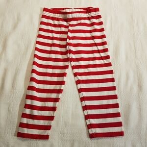 Emily Rose girls 2T red & white striped pants holiday wear